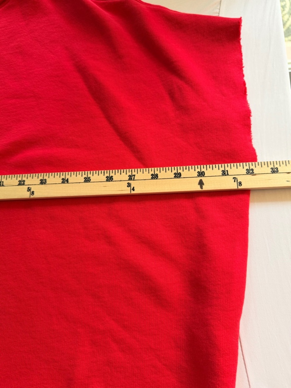 FRANK & EILEEN Red Triple Fleece Olive Capelet.Sweatshirt O/S Rare Color $238 - Picture 6 of 8